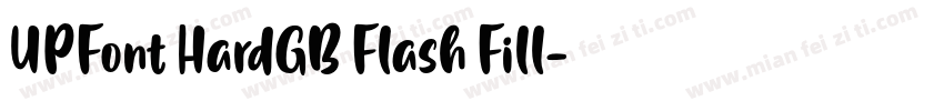 UPFont HardGB Flash Fill字体转换